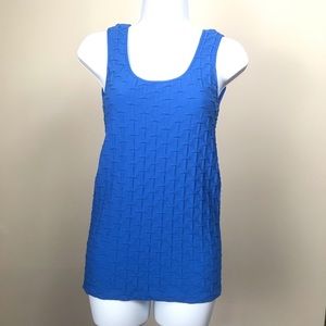 Tees by Tina cornflower blue lattice tank